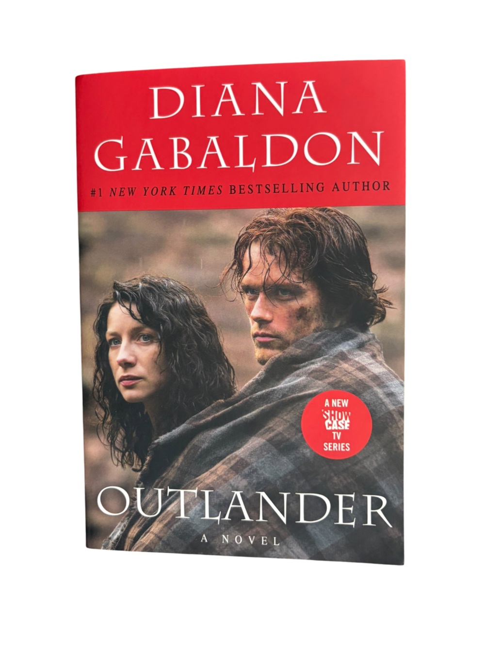 Outlander by Diana Gabaldon Red Paperback Novel book